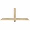 Ekena Millwork Eugene Rough Sawn Timber Gable Bracket, Douglas Fir, 60"W x 25"H x 4"D x 4"F, 10/12 Pitch GBW060X25X0404EUG00RDF - alternate 1